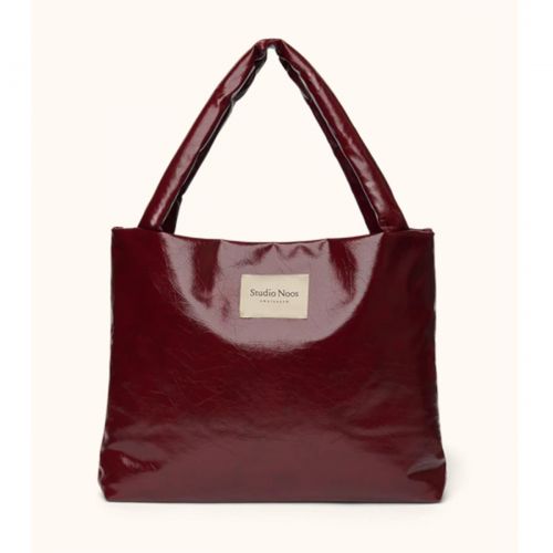 Studio Noos Leather Mom Bag Burgundy