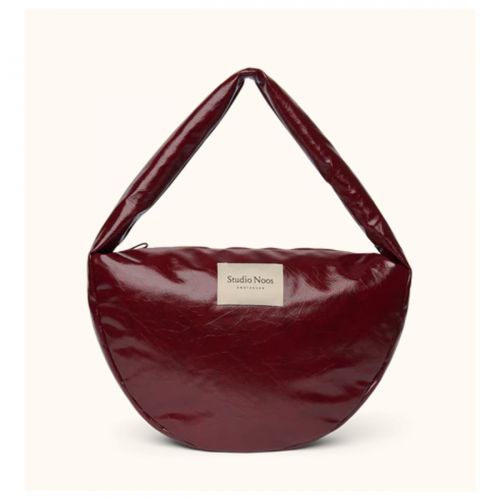 Studio Noos Leather Cross Body Bag Burgundy