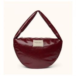 Studio Noos Leather Cross Body Bag Burgundy