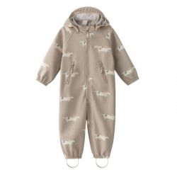 LEOKID Softshellová kombinéza Lilo Beige Woof vel. 92