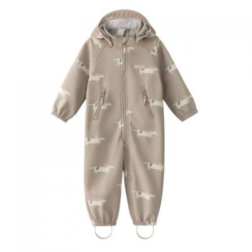 LEOKID Softshellová kombinéza Lilo Beige Woof vel. 98