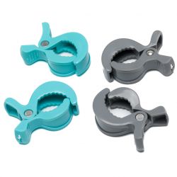 Fillikid Kolíčky na kočárek 4 kusy grey/mint