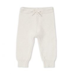 LODGER Pletené tepláčky Merino Cream vel. 56