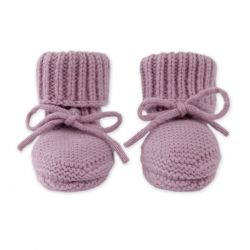LODGER Capáčky Merino Mauve vel. 0 - 6 měsíců