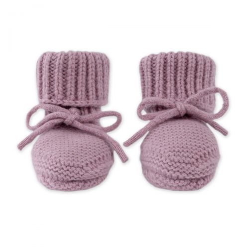 LODGER Capáčky Merino Mauve vel. 6 - 12 měsíců