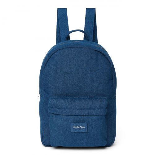Studio Noos Denim Midi Backpack Batůžek s přední kapsou Dark Blue