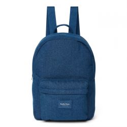 Studio Noos Denim Midi Backpack Batůžek s přední kapsou Dark Blue