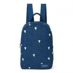 Studio Noos Denim Mini Backpack Batůžek Dark Blue White Hearts