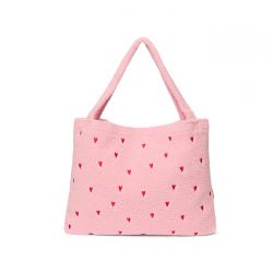 Studio Noos Teddy Mom Bag Light Pink hearts
