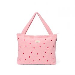 Studio Noos Teddy Diaper Bag Přebalovací taška Light Pink Hearts