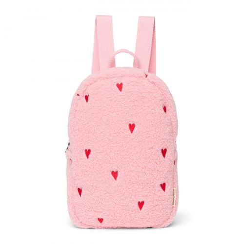 Studio Noos Teddy Mini Backpack Batůžek Light Pink Hearts