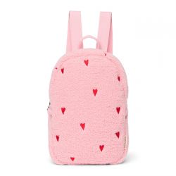 Studio Noos Teddy Mini Backpack Batůžek Light Pink Hearts