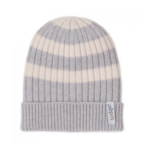 LODGER Čepice Stripe Merino Storm 3 - 6 měsíců