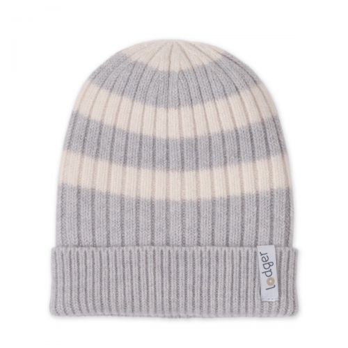 LODGER Čepice Stripe Merino Storm 6 - 12 měsíců