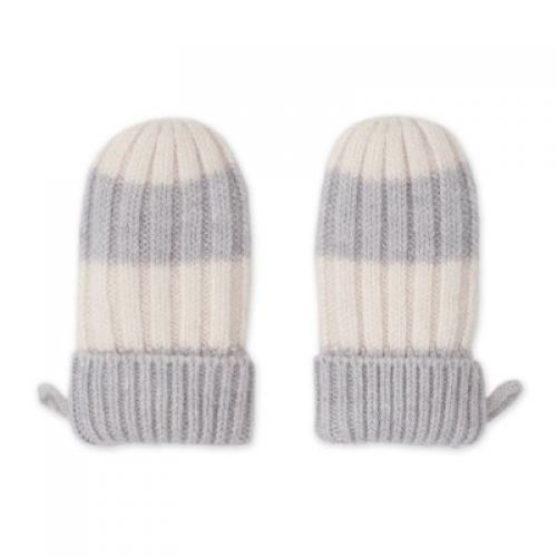 LODGER Rukavice Stripe Merino Storm vel. 0 - 12 měsíců