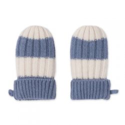 LODGER Rukavice Stripe Merino Stone vel. 0 - 12 měsíců