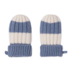 LODGER Rukavice Stripe Merino Stone vel. 0 - 12 měsíců