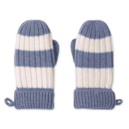 LODGER Rukavice Stripe Merino Stone vel. 1 - 2 roky