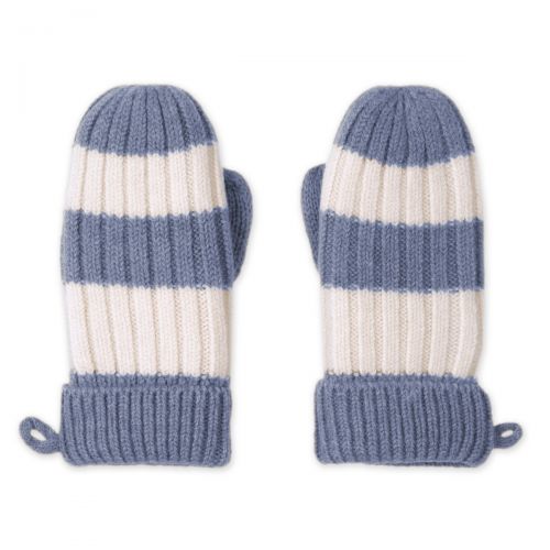 LODGER Rukavice Stripe Merino Stone vel. 1 - 2 roky