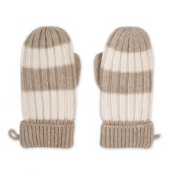 LODGER Rukavice Stripe Merino Beige vel. 1 - 2 roky
