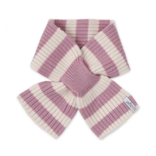LODGER Šála Stripe Merino Mauve