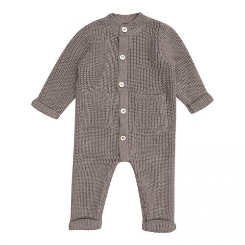 Witlof for kids Hačkované dupačky 50/56 Warm Grey knitted
