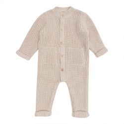 Witlof for Kids Háčkované dupačky 50/56 Soft Sand knitted