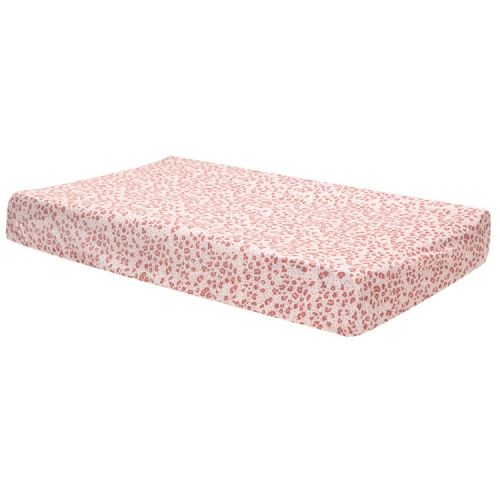 Bebe-Jou Jersey návlek na malou podložku Bébé-Jou Leopard Pink, 75x45