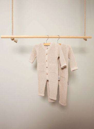 Witlof for Kids Háčkované dupačky 62/68 Soft Sand knitted