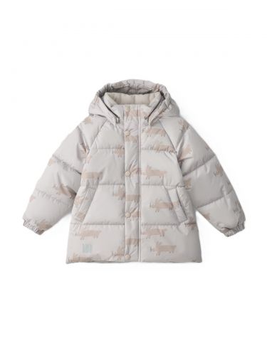LEOKID Zimní prošívaná bunda Leni Silver Cloud Fluffy vel. 98