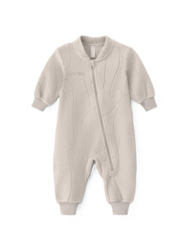 LEOKID Fleecový overal Tilio Sand Shell vel. 80