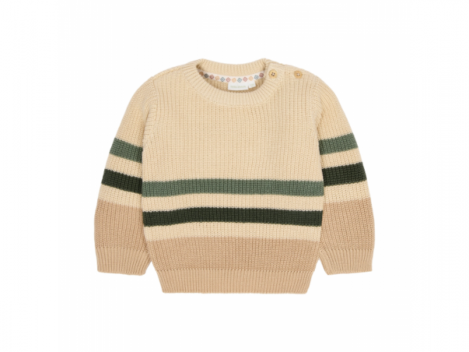Little Dutch Svetřík pletený Warm Taupe vel. 80