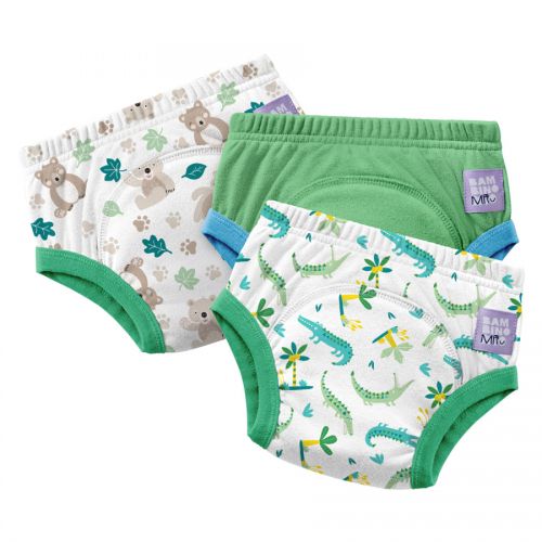 Bambino Mio učící plenky 4-5 let 3 balení, GREEN JUNGLE