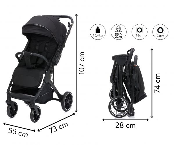 Fillikid Sportovní kočárek Axis black