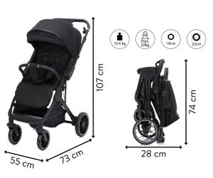 Kočárek Fillikid Axis black