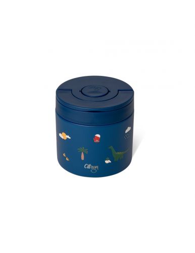 Citron Nerezová nádoba na jídlo 350ml - Blue Dino
