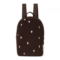 Studio Noos Teddy Mini Backpack Batůžek Chocolate Hearts