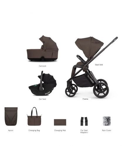 Kočárek Venicci Claro 2 Chocolate + autosedačka Venicci Tiago