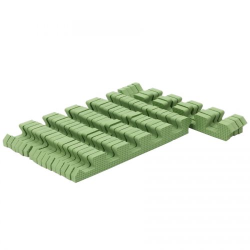 Rialto Baby Sada okrajů Green pro pěnové puzzle 180x120cm nebo 150x150