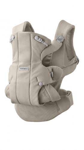 Babybjörn Nosítko Hold Woven Sand Grey