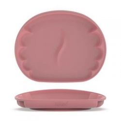 BIBADO Learning Curve™ Silikonový talíř s přísavkou Blush