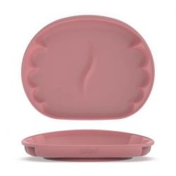 BIBADO Learning Curve™ Silikonový talíř s přísavkou Blush