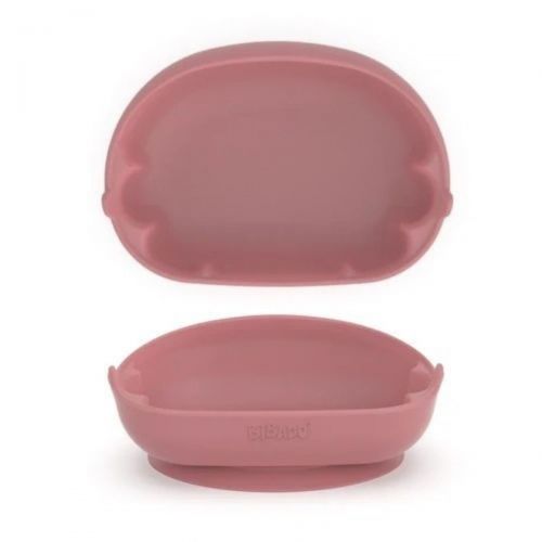 BIBADO Learning Curve™ Silikonová miska s přísavkou Blush