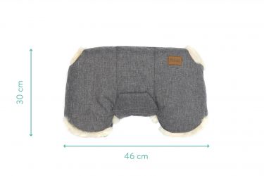 Fillikid Ochrana na ruce z jehněčí kožešiny Nyby grey melange