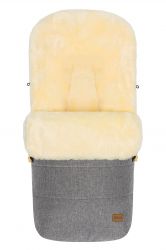 Fillikid Fusak zimní z jehněčí kožešiny Bernina lightgrey melange