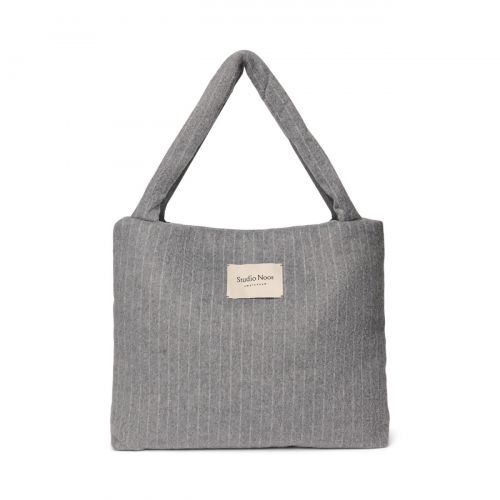 Studio Noos Flannel Chalkstripe Mom Bag Light Grey