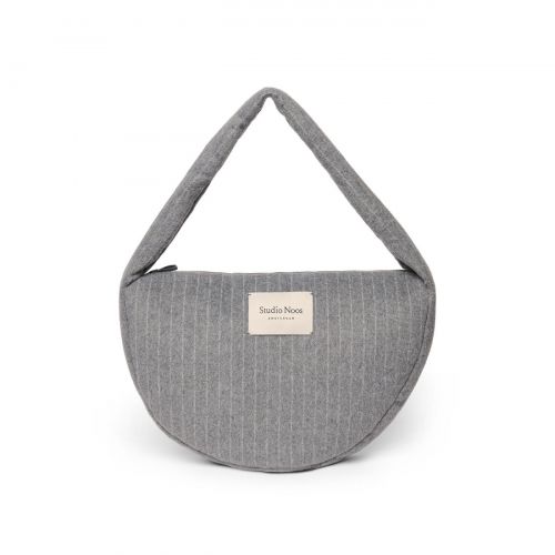 Studio Noos Flannel Chalkstripe Cross Body Bag Kabelka Light Grey