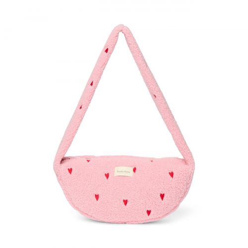Studio Noos Teddy Mini Cross Body Bag Light Pink Hearts