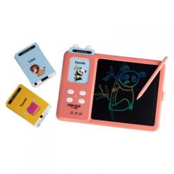FREEON Free2Play Interaktivní LCD tabulka 2v1 pro výuku angličtiny Kiddigit Pink