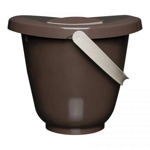 Kyblík na pleny s víkem LUMA - Espresso